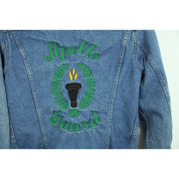 Vintage Levis 36 Jean Jacket USA Chainstitch Embroidered Mike Denim Rockabilly - Picture 9 of 11